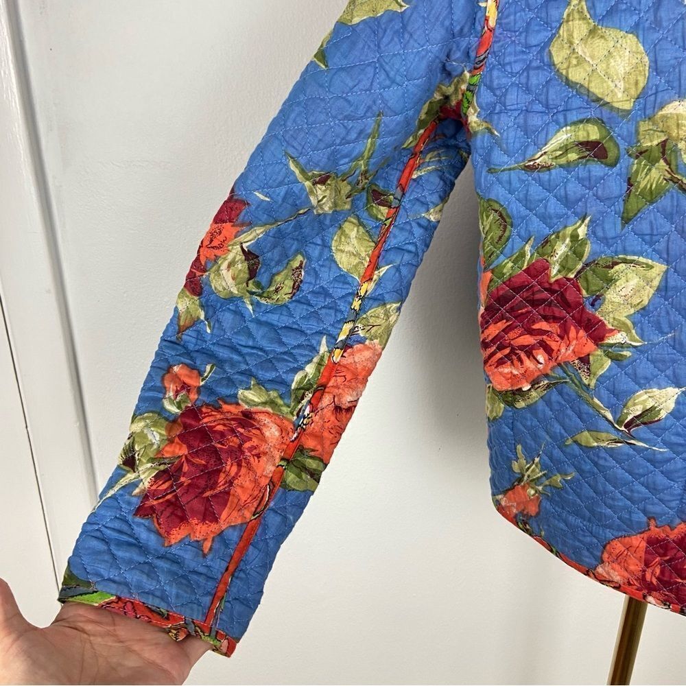 Hand Crafted Floral Multicolor Jacket - Picture 11 of 14